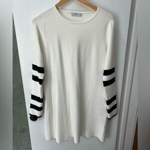 🐼🖤NWOT ZARA🖤🐼BLACK AND WHITE KNIT DRESS SIZE MEDIUM